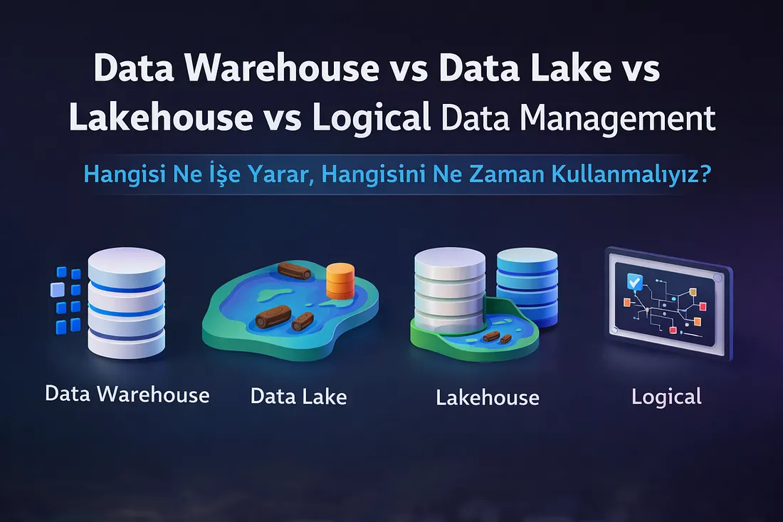 🧠 Data Warehouse vs Data Lake vs Lakehouse vs Logical Data Management